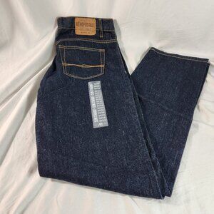 Aeropostale Women's Slim Straight Jeans 34 x 34 Mid-Rise Dark Blue NEW Fast Ship